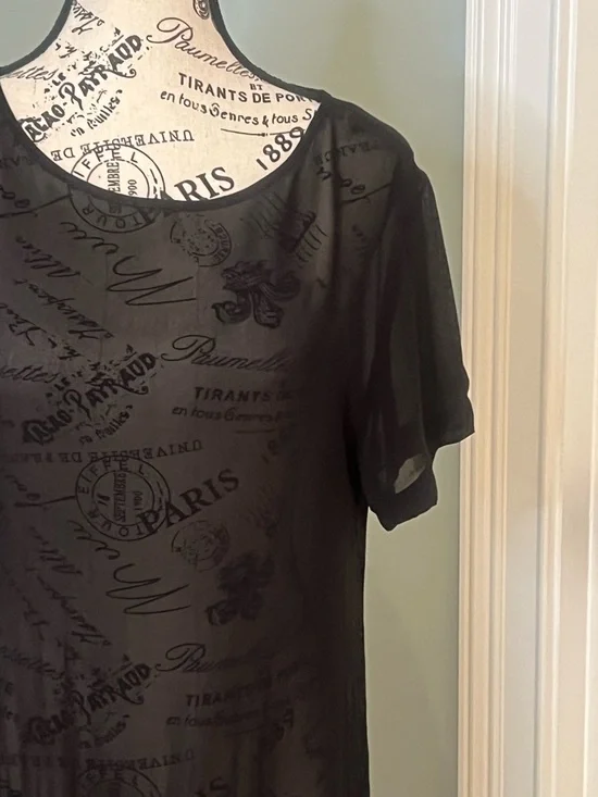 Kimchi Blue Black Sheer Dress | Size M | MIDI | Excellent Condition - Picture 16 of 17